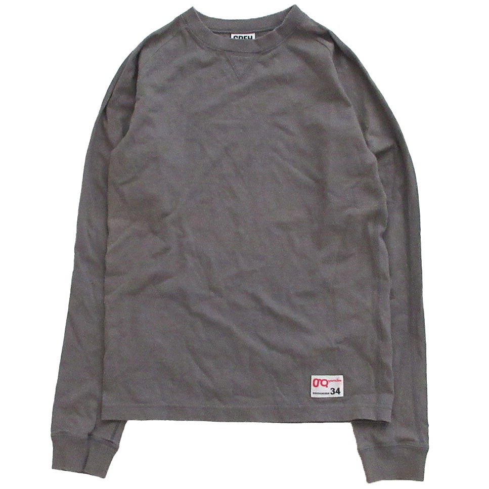 GoodEnough GOODE ロンT 茶x白 長袖Tシャツ グラムgタグ付 90s GOODENOUGH グッドイナフ ラグラン ロングスリーブTシャツ