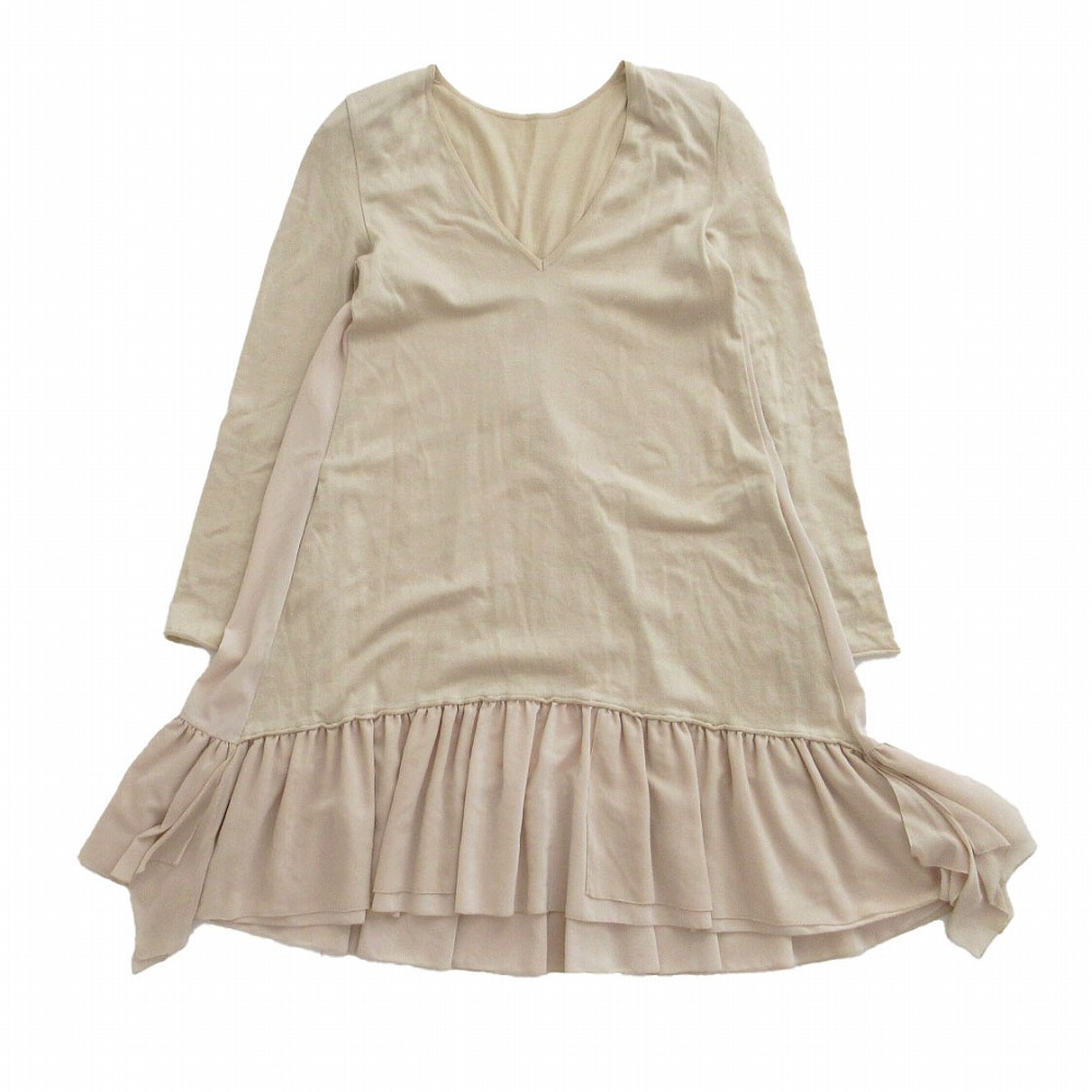 美品✨FOXEY NEWYORK レディエンパイア ストレッチワンピース ピーチ FOXEY - 美品 フォクシー ニューヨーク FOXEY NEW YORK