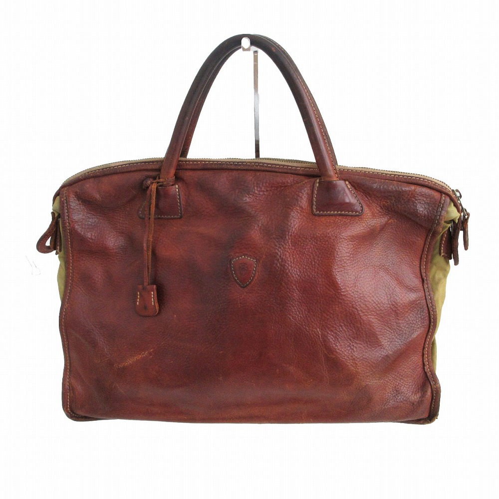 フェリージ　1888 ブリーフ　レザー　ダークブラウン　保管袋付き Felisi 最大47% 10/26まで フェリージ ビジネスバッグ 1WAY