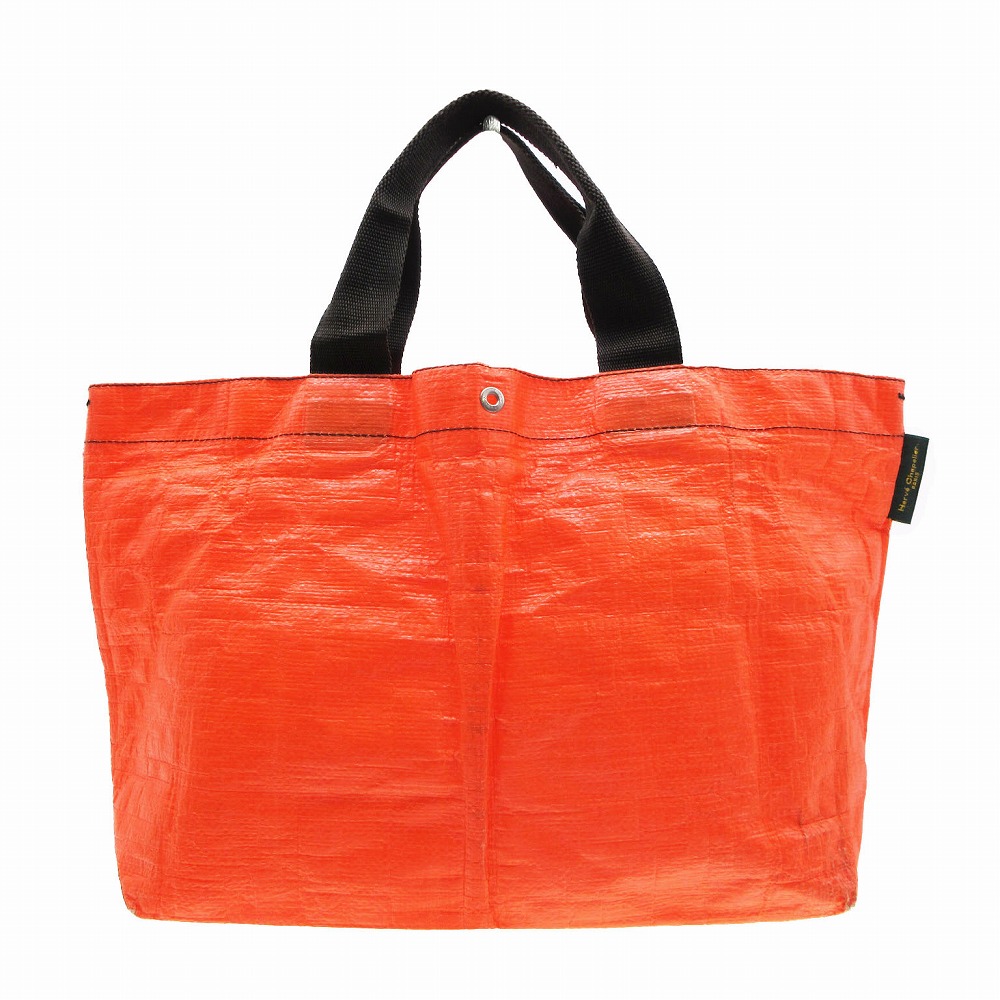 【稀少/羊タグ】エルベシャプリエ トートバッグ レザーハンドル 舟型 ナイロン Herve Chapelier - 入手困難✳︎廃盤商品新品❗️羊タグ エルベ