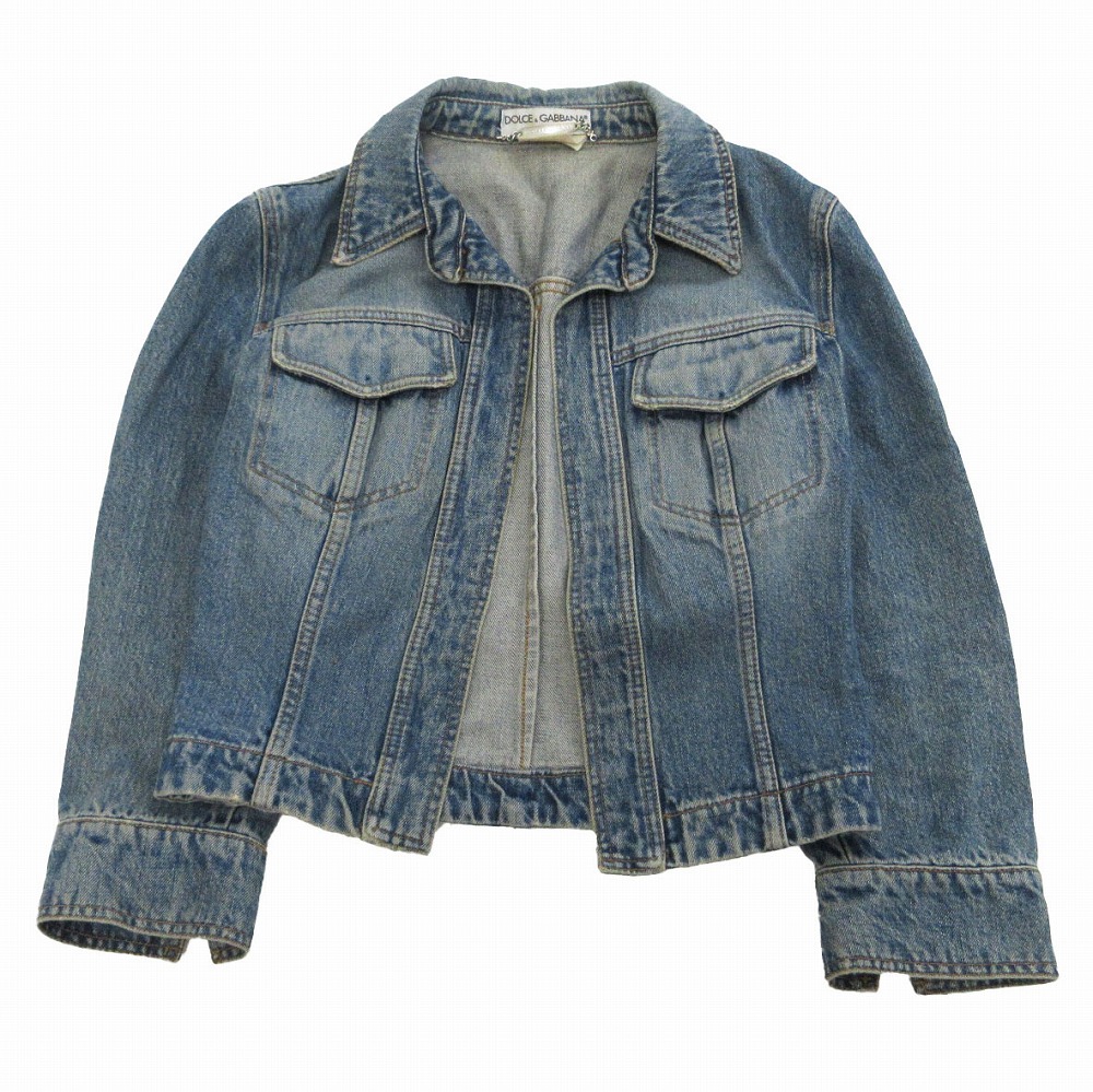 D&G デニムジャケット ファー付き　ドルチェ&ガッパーナ　正規品 DOLCE&GABBANA - 本物 美品 ランウェイ ドルチェ&ガッバーナ