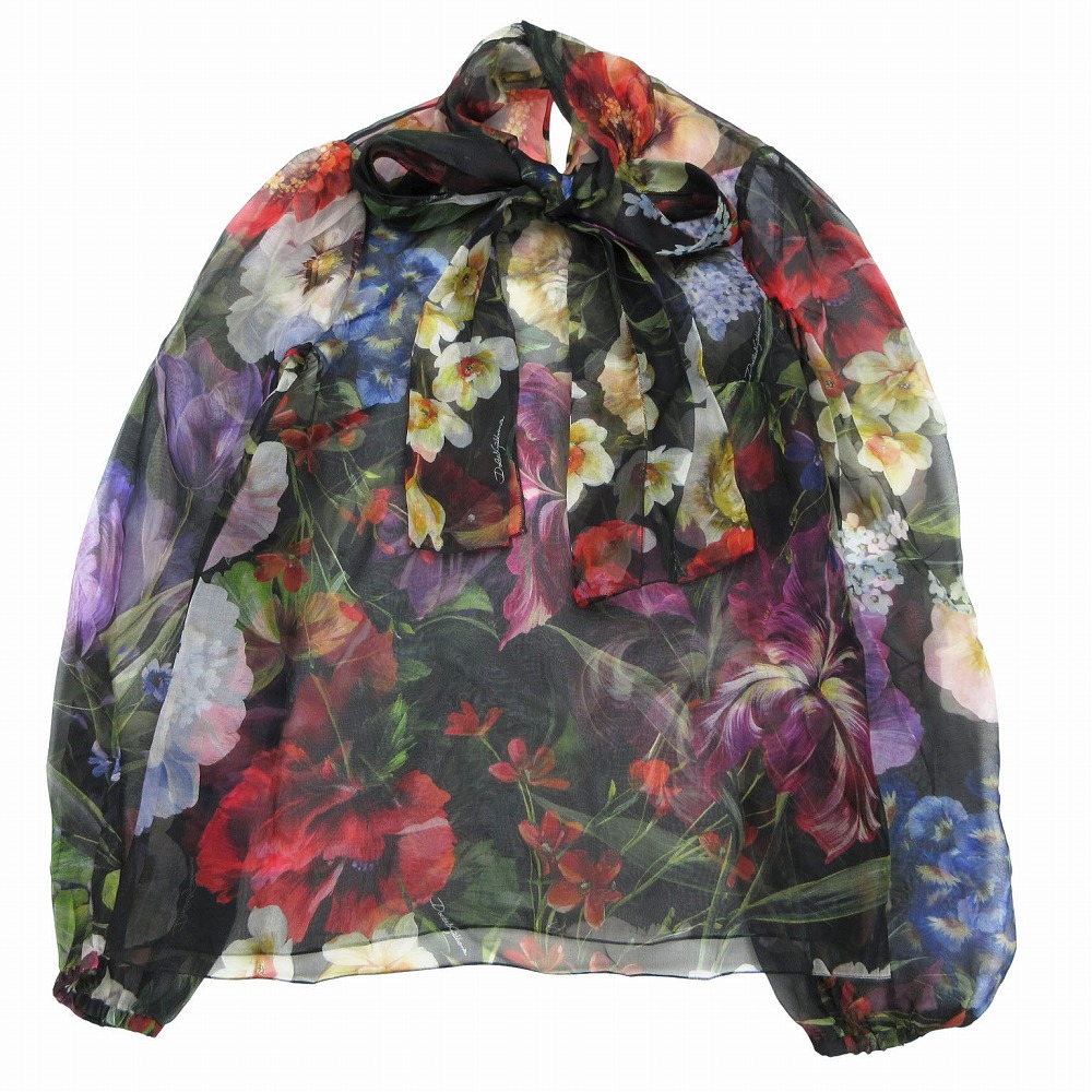 未使用級 ドルチェ＆ガッバーナ ボウタイ ブラウス シルク100％ 36サイズ 楽天市場】【ドルチェアンドガッバーナ】Dolce&Gabbana 花柄