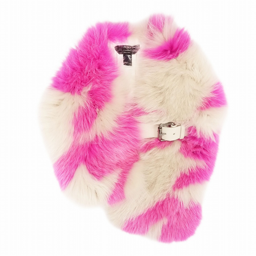 楽天市場】フェンディ FENDI ファー レザー ピンク レッド ロゴ ベルト