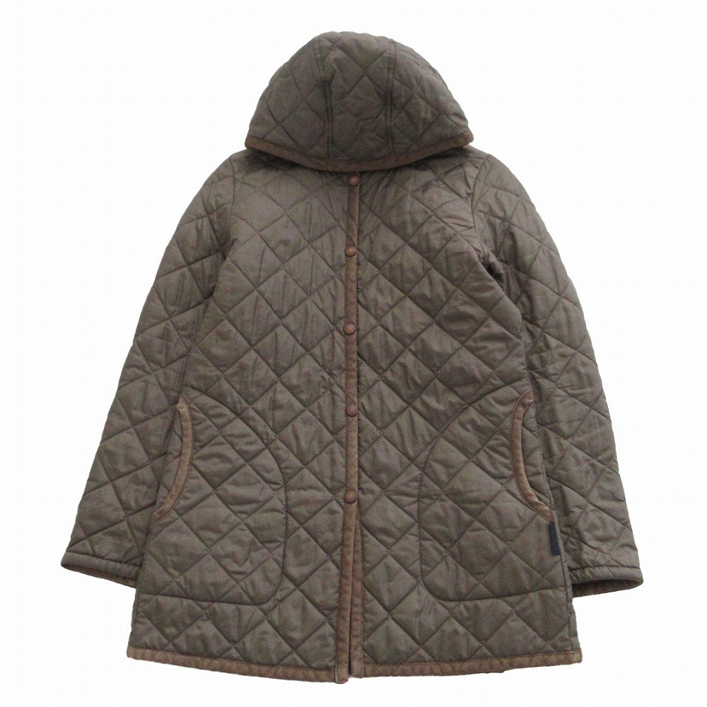 【美品】ラベンハム レリューム別注 キルティングコート 切替え 裏地ボア 36 美品】ラベンハム レリューム別注 キルティングコート 切替え 裏地ボア