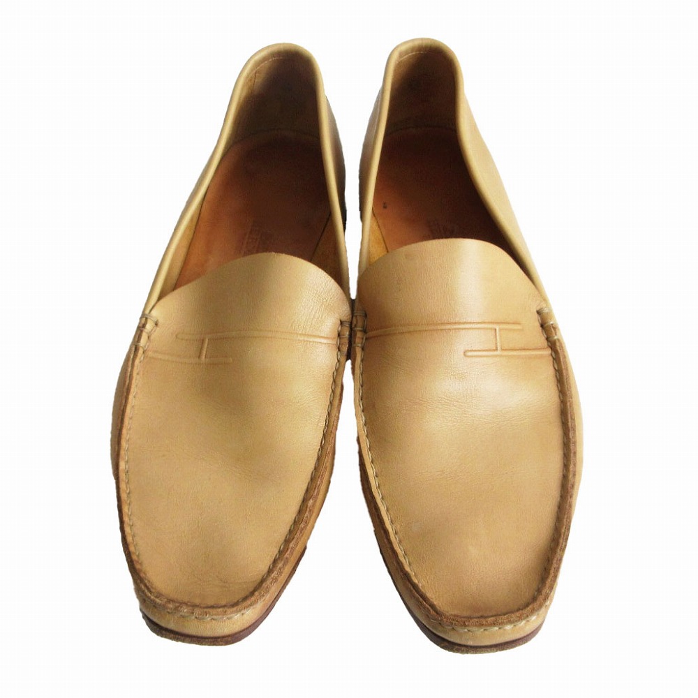 楽天市場】HERMES エルメス 美品 HERMES エルメス Hロゴ ローファー