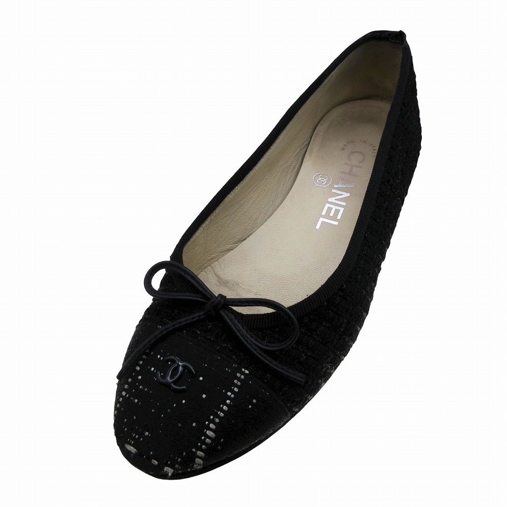 楽天市場】CHANEL シャネル バレリーナ バレエシューズ フラット