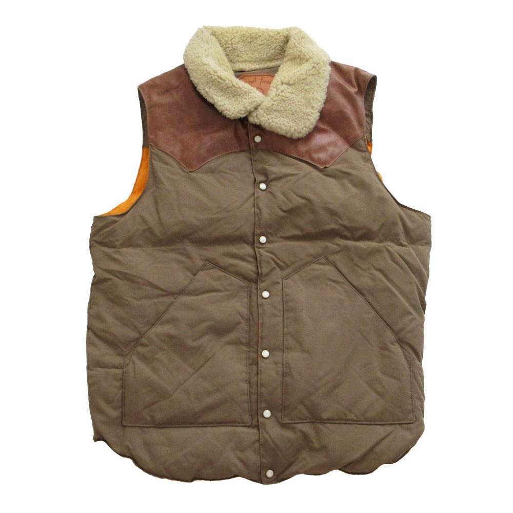 楽天市場】H BAR C レザー切替え ナイロン ダウンベスト M 茶 エイチ 楽天市場】H BAR C レザー切替え ナイロン ダウンベスト M 茶 エイチ