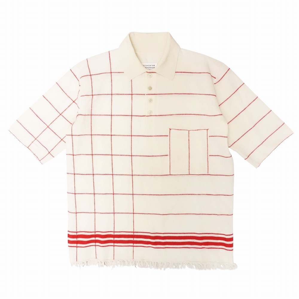 Maison Margiela 16AW ウールニット 半袖 ポロシャツ Maison Margiela 16AW ウールニット 半袖 ポロシャツ Maison Margiela