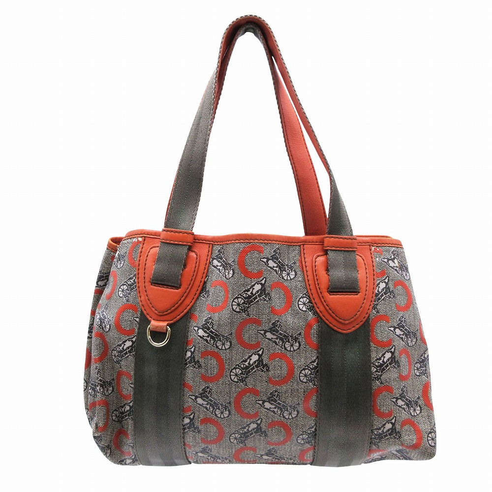 楽天市場】美品 CELINE セリーヌ サルキー 馬車柄 レッド PVC WD ST