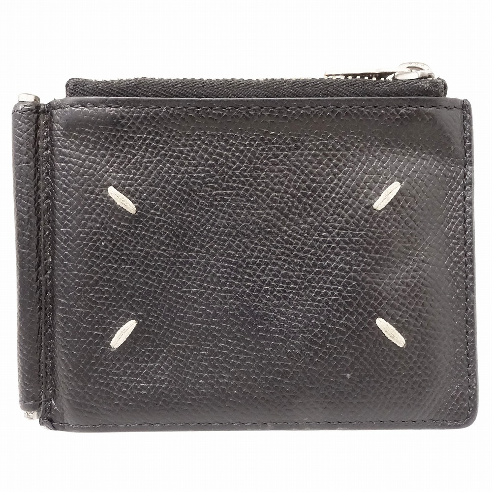 Maison Margiela マネークリップ付き二つ折財布 メゾンマルジェラ 二つ折り財布 マネークリップ付き メンズ Maison