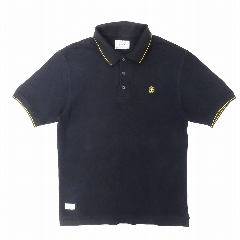 WTAPS ネイビー ポロシャツ サイズ X 03 WTAPS（ダブルタップス）ポロシャツ 紺 サイズ:03(L位) メンズ