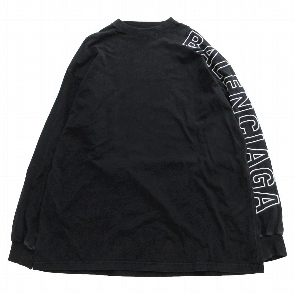 楽天市場】バレンシアガ BALENCIAGA 21年 ロゴ刺繍 長袖Tシャツ