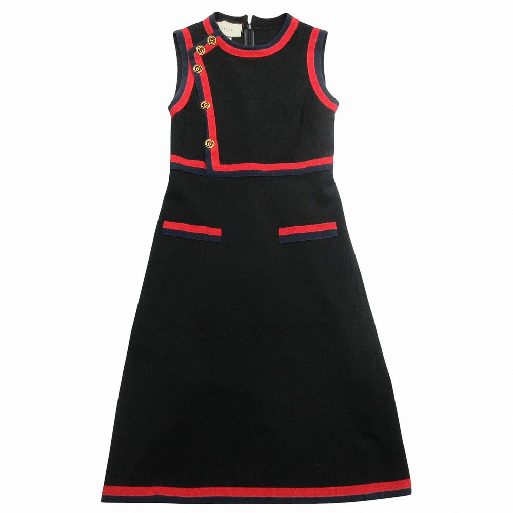 楽天市場】【送料無料】GUCCI グッチ ワンピース ウェブトリム付