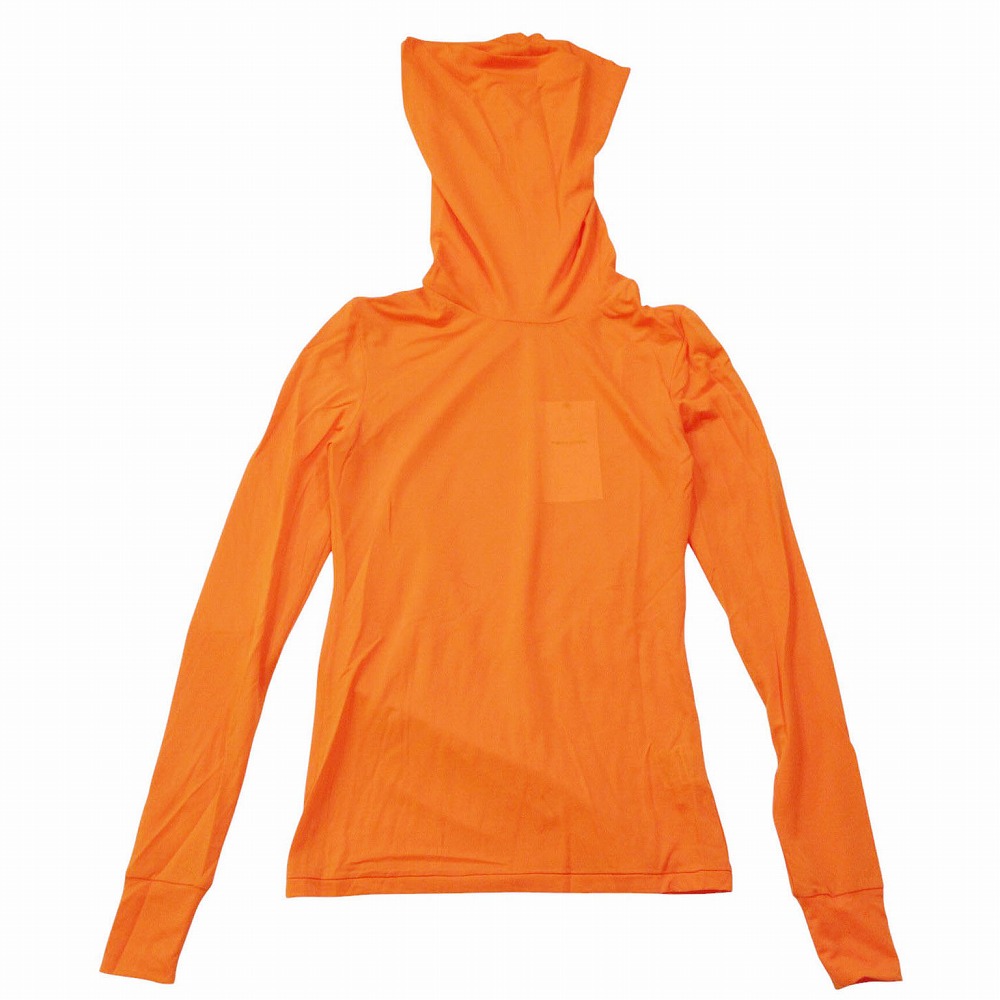 未使用品 23aw フミカウチダ FUMIKA UCHIDA NYLON RIBBED NECK HOODED ハイネック トップス カットソー オレンジ レディース 【中古】
