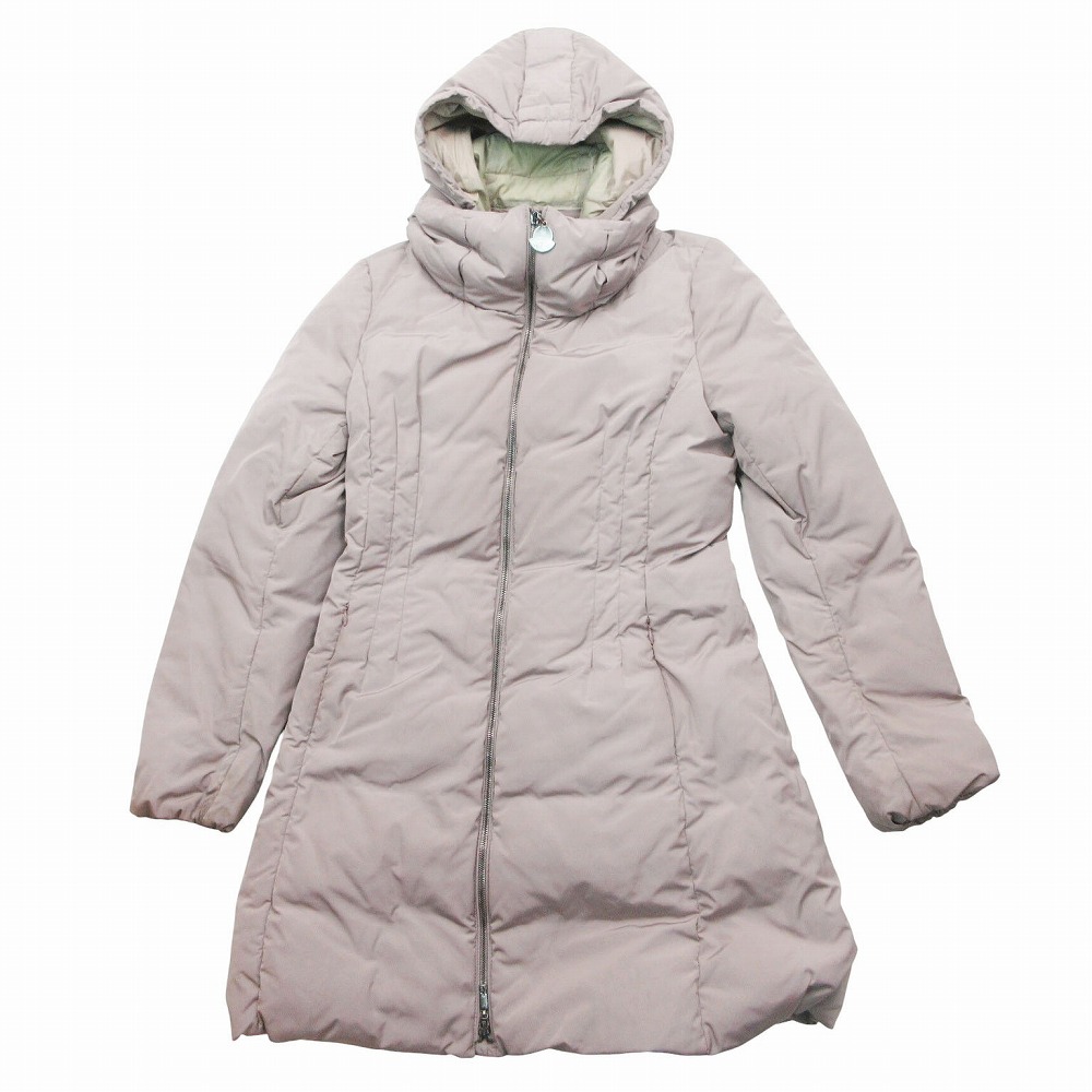 MONCLER モンク軌跡 54543 RENNE レンヌ ボンネット付 打ち倒す厚地の外套 アウター 薄墨色 大いさ0 XS レディース 【中古】 レディースファッション-コート・ジャケット