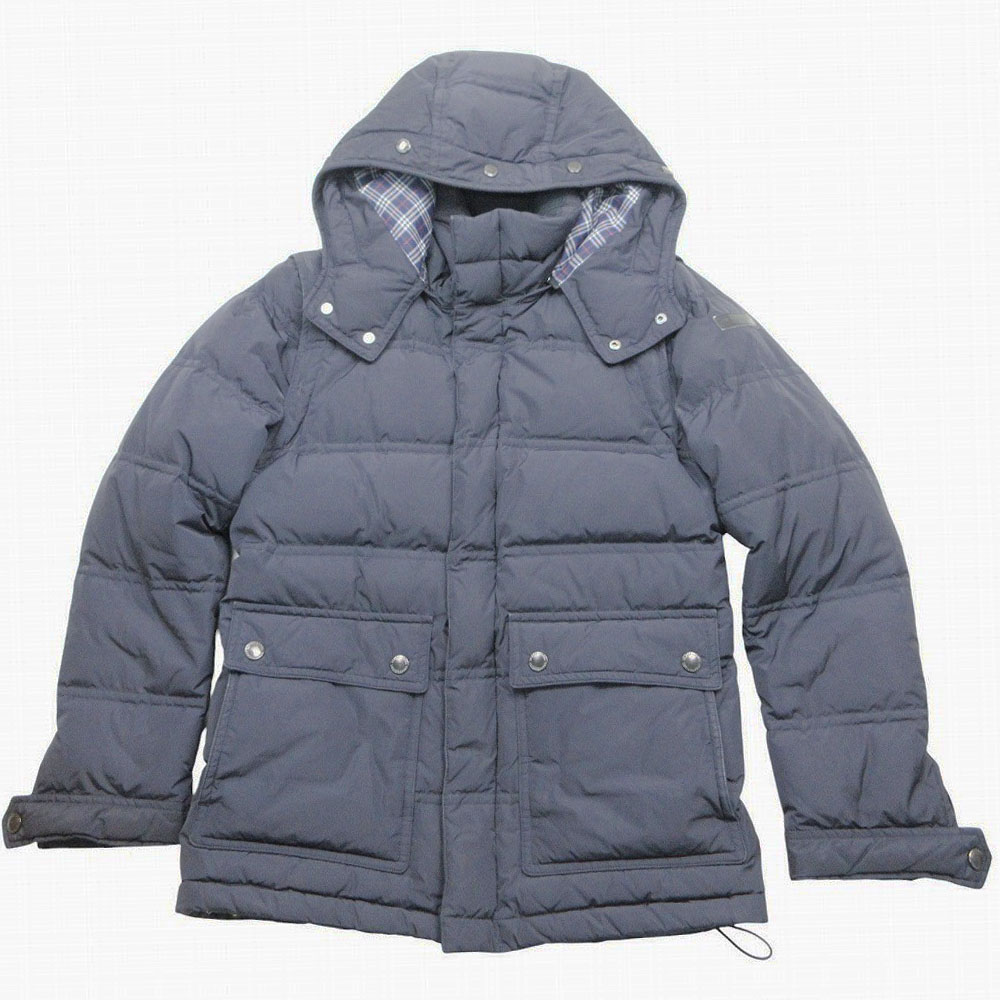 BLACK LABEL CRESTBRIDGEブラックレーベルクレストブリッジ 51F27-227-28 フード ホワイトグースダウンジャケット M メンズ 【中古】