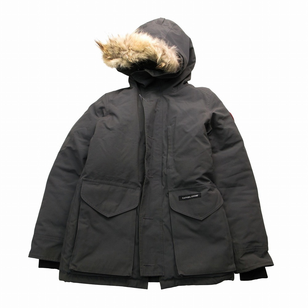 CANADA GOOSE カナダグース ダウンジャケット アウター グラッドバリー 3571JM GRADBURY グレー サイズM メンズ 【中古】