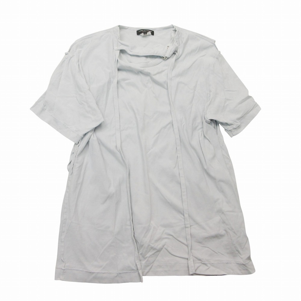 17AW COMME des GARCONS HOMME コムデギャルソンオム レイヤード Tシャツ カットソー 半袖 PT-T005 M ホワイト メンズ 【中古】