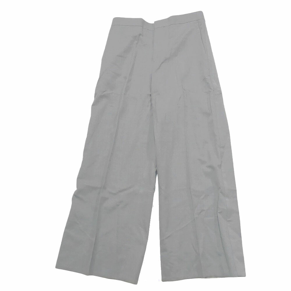 Drawer ドゥロワー サイドライン 側章 クロップド ワイドパンツ スラックス 6514-236-0731 36 S レディース 【中古】