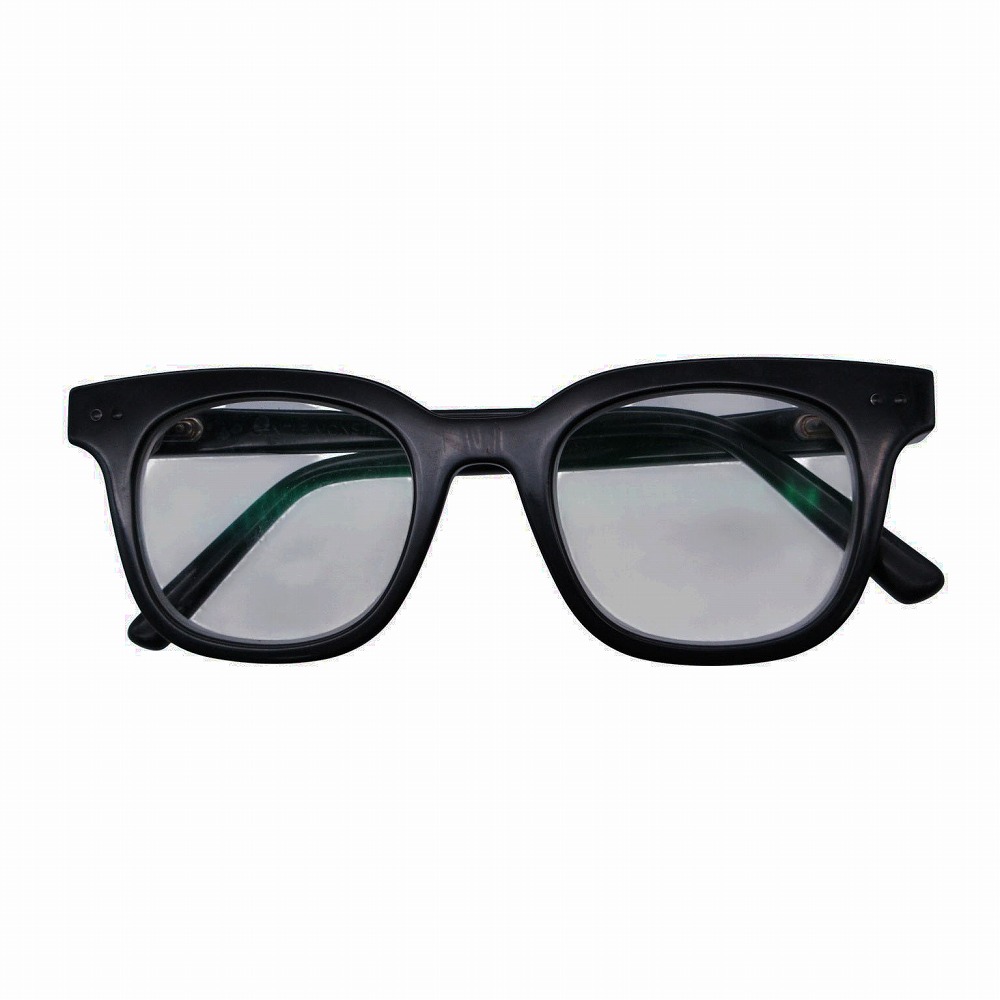 Gentle Monster ジェントルモンスター South Side メガネ ブラック セルフレーム フルリム ウェリントン サイズ48□22-152 【中古】