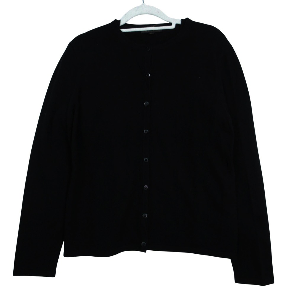 Pearls Cashmere パールズアンドカシミヤ アンサンブル ツインニット トップス カーディガン XL ブラック レディース 【中古】