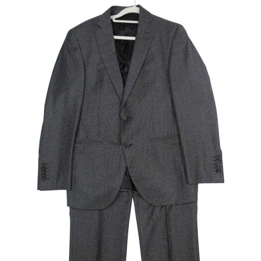 HUGO BOSS ヒューゴボス ETHOMAS スーツセットアップ ノッチドラペル 総裏地 44/L グレー メンズ 【中古】 20,424円