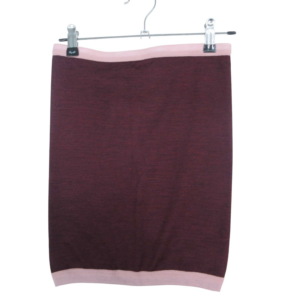 未使用品 フィフィ fifi collection Merino wool trim bare top burgundy ベアトップ S バーガンディ レディース 【中古】