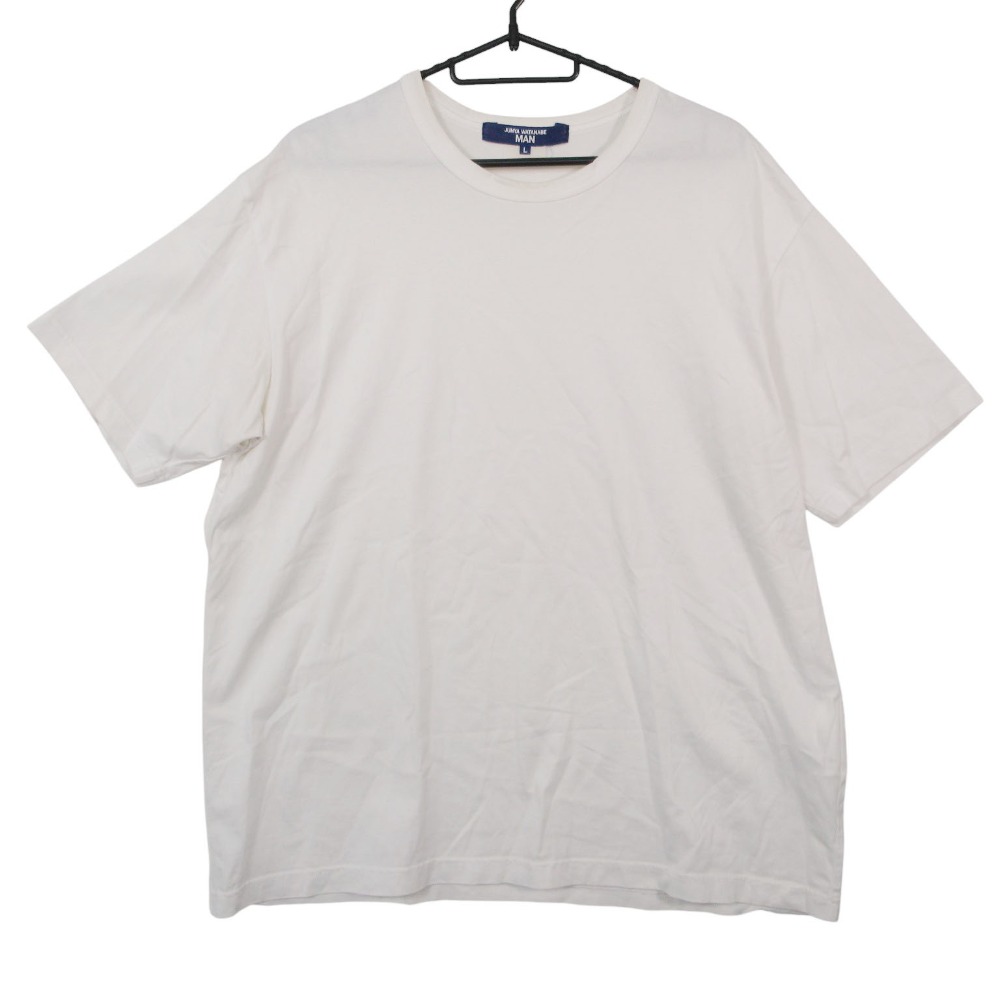 JUNYA WATANABE COMME des GARCONS MAN ジュンヤワタナベ 23ss 綿度詰天竺 Tシャツ 半袖 WK-T028 L ホワイト メンズ 【中古】