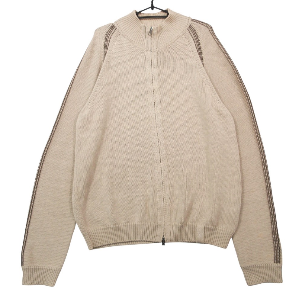 LOUIS VUITTON ルイヴィトン MMKN20F09 ドライバーズニットジャケット アウター ジップアップ L ベージュ メンズ 【中古】