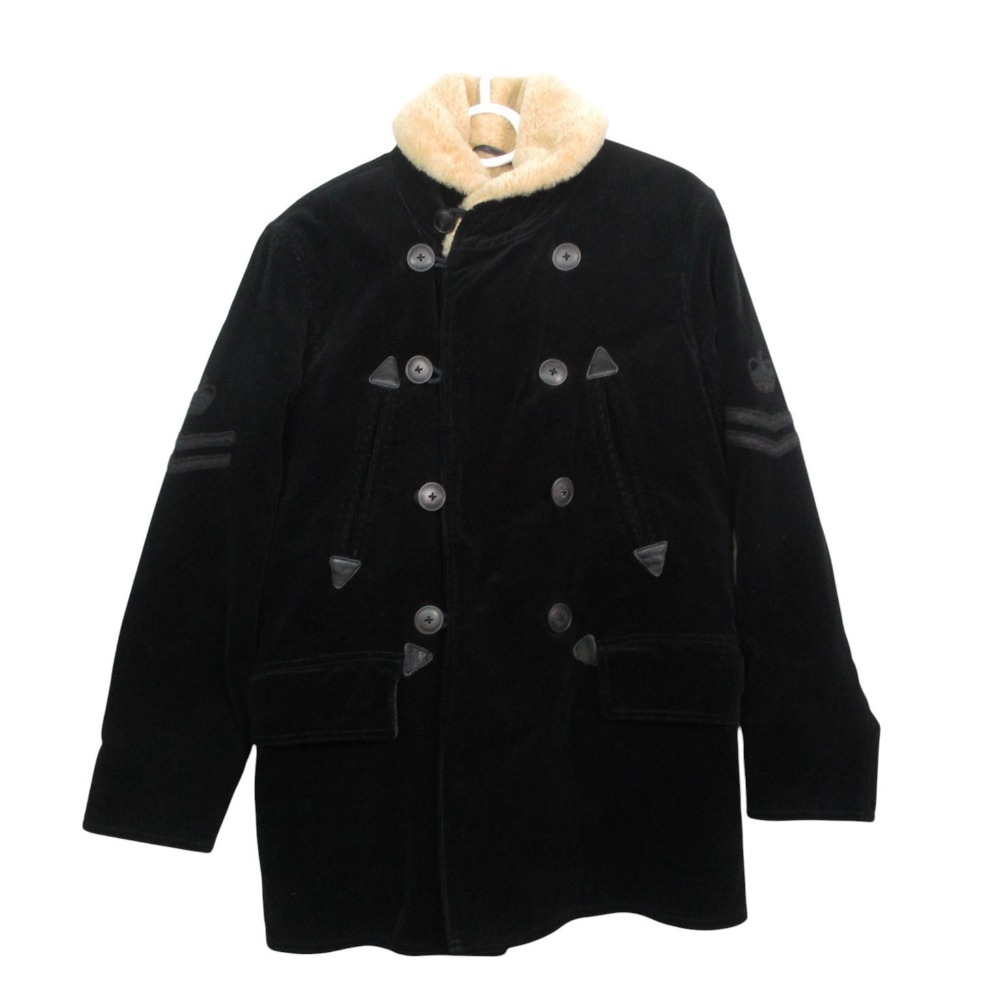 POLO RALPH LAUREN ポロラルフローレン リミテッドエディション ムートン コーデュロイ Pコート S メンズ 【中古】