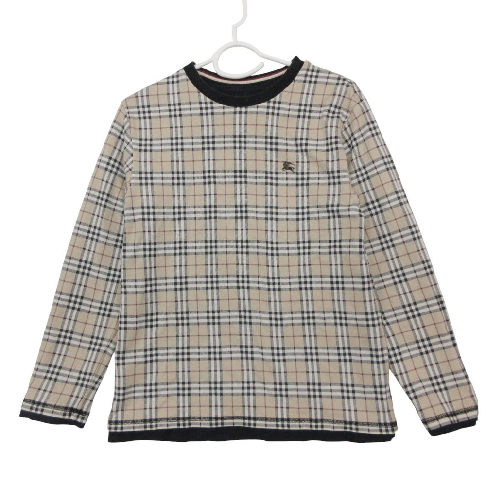 BURBERRY LONDON バーバリーロンドン BP215-301-40 リバーシブル トレーナー ノバチェック 長袖 160 M レディース 【中古】