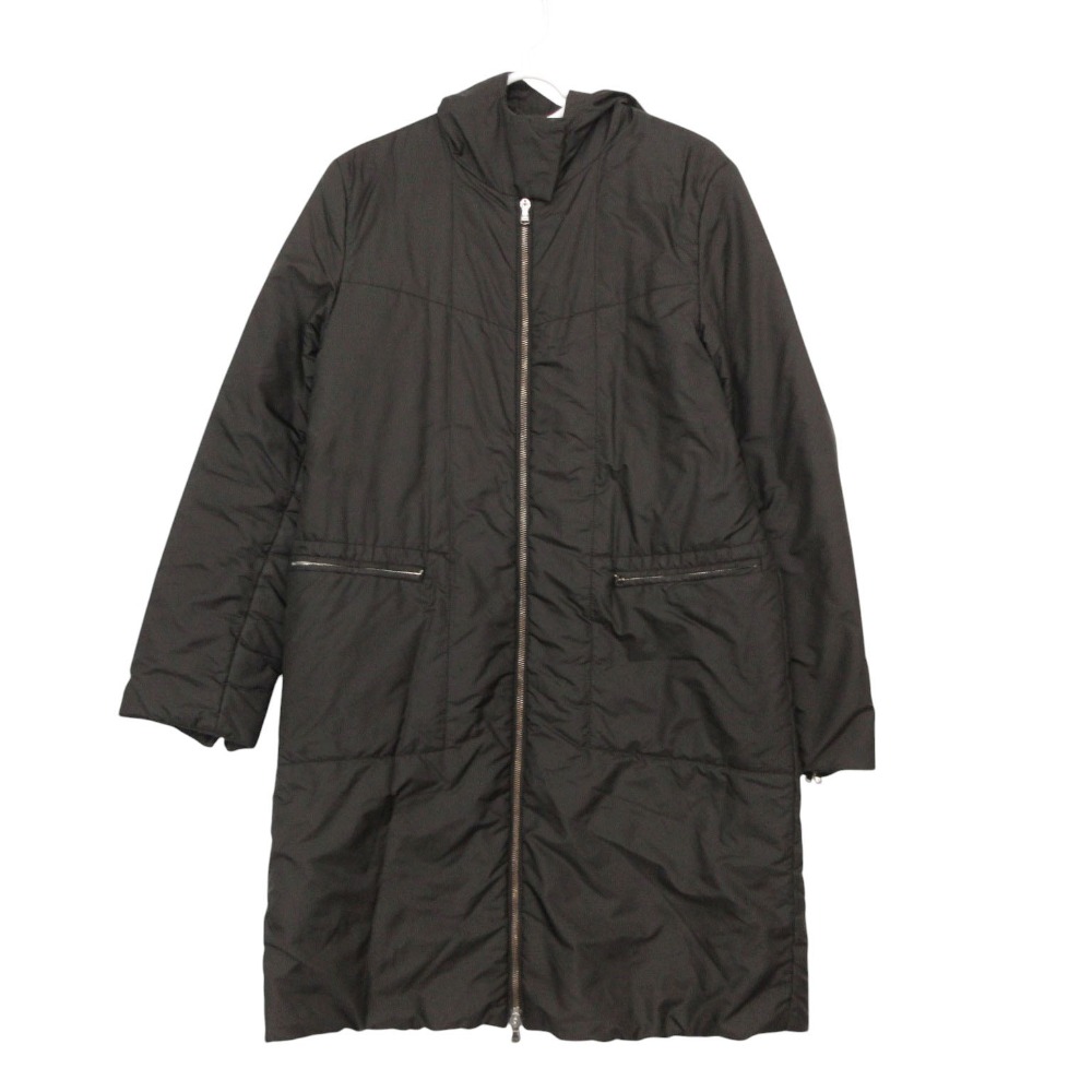 SPORTMAX スポーツマックス マックスマーラ 中綿 コート アウター ジップアップ ダークブラウン サイズ40 M レディース 【中古】