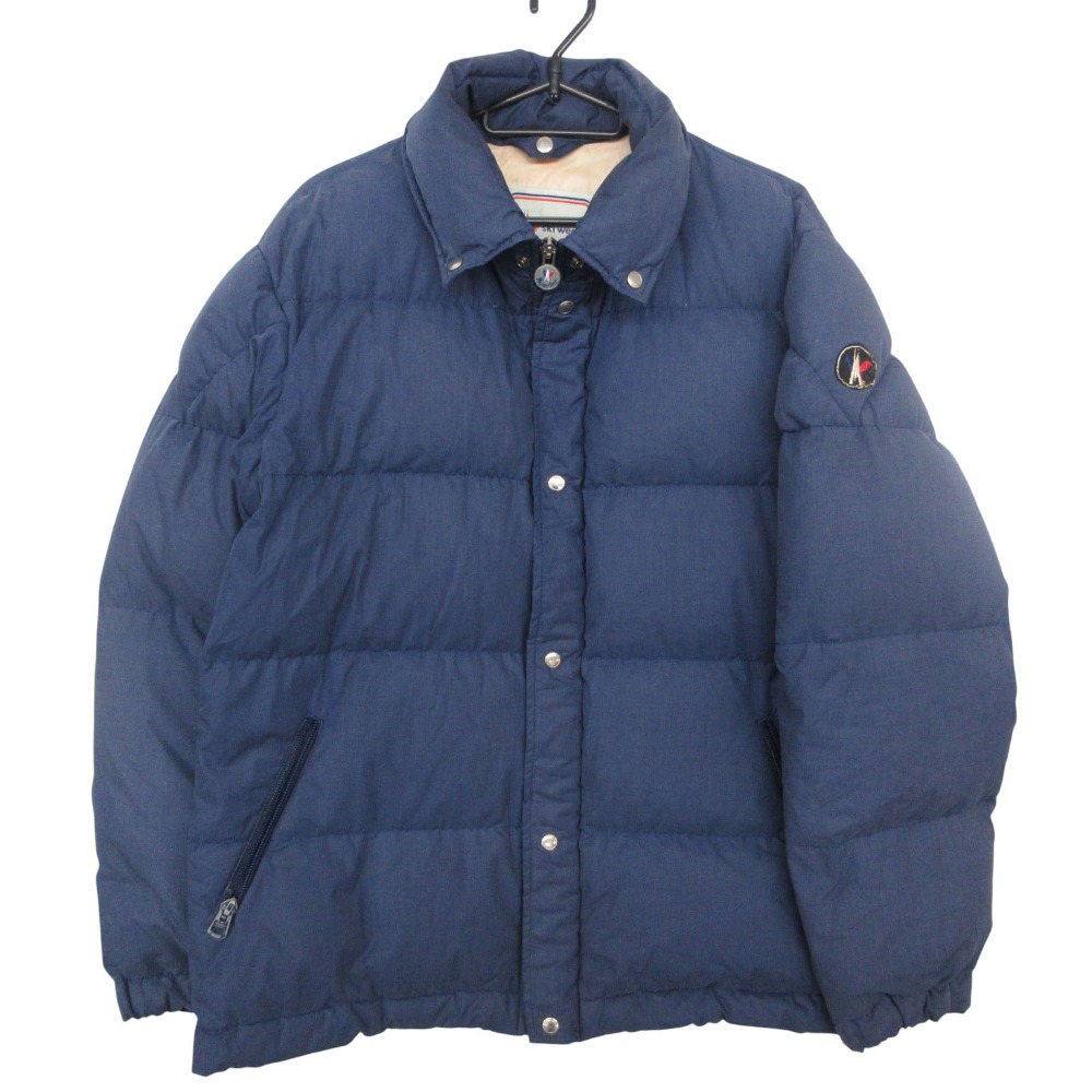 MONCLER モンクレール ヴィンテージ ダウンジャケット アウター 袖ワッペン ブルー メンズ 【中古】