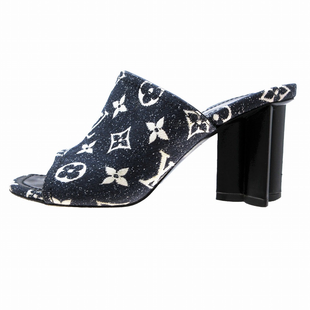 ★美品 モノグラム マルチカラー フラワー 花 サンダル ミュール レザー 楽天市場】LOUIS VUITTON ルイヴィトン モノグラム マルチカラー