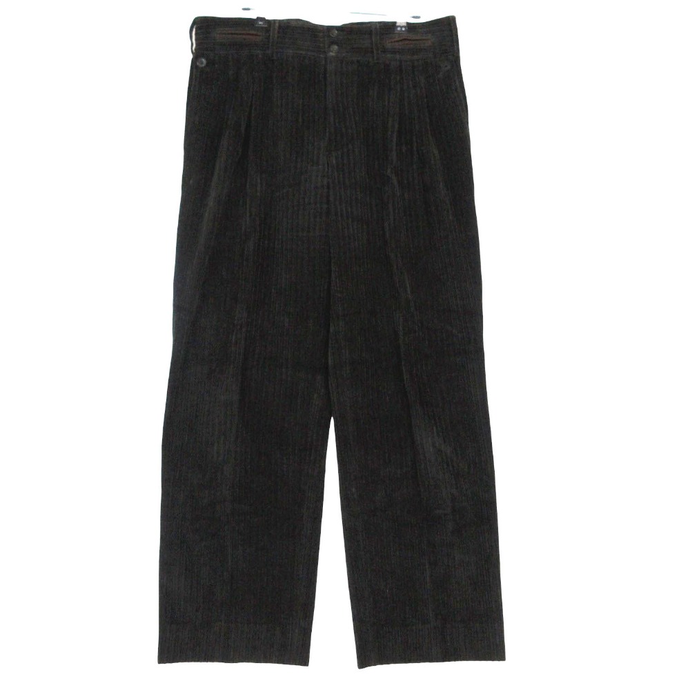 DOLCE ＆ GABBANA ドルチェアンドガッバーナ 広広とした コール天 ズボン下 スラックス ボトムス 50/L 黒いこと メンズ 【中古】 メンズファッション-ズボン・パンツ