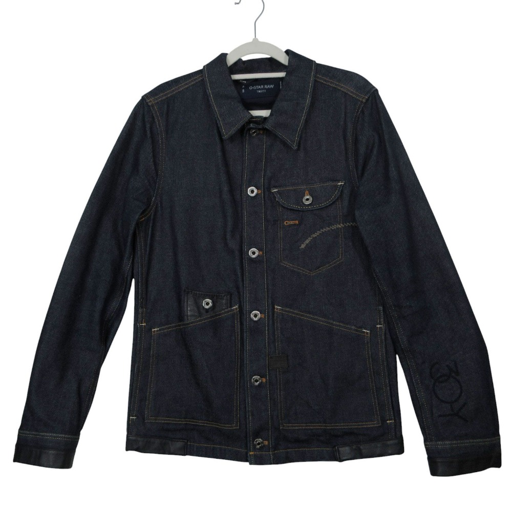 G-STAR RAW ジースターロウ 30YR LADSON JACKET ジーンズ上衣 Gジャン アウター 6名取り草 XS インディゴ メンズ 【中古】