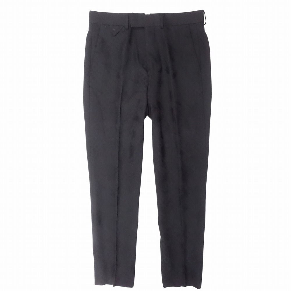 極美品 25aw ルイヴィトン LOUIS VUITTON ポンヌフ シガレット イブニングパンツ スラックス モノグラム 46 ブラック メンズ 【中古】 /TNT|コムレイドバージ店