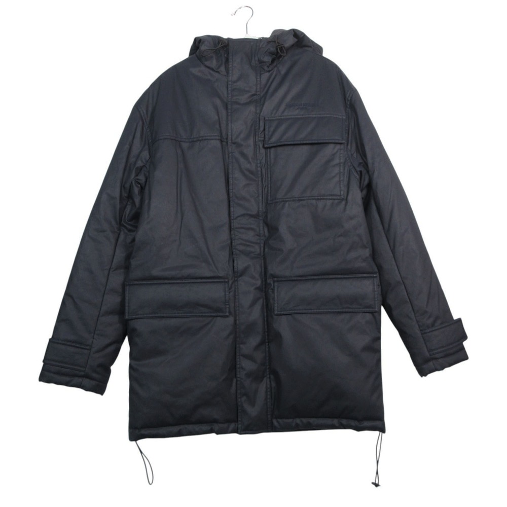 未当て嵌める MAISON KITSUNE メゾンキツネ HU02280WE0003 P480 UNISEX 上衣 厚地の外套 モッズコート ボンネット付 メンズ XXS  【中古】