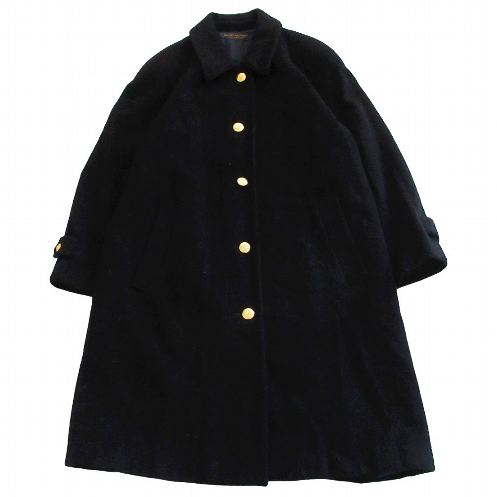 Brooks Brothers ブルックス ブラザーズ 金ボタン カシミヤ混 ウールステンカラーコート サイズ11AR M レディース 【中古】｜コムレイドバージ店