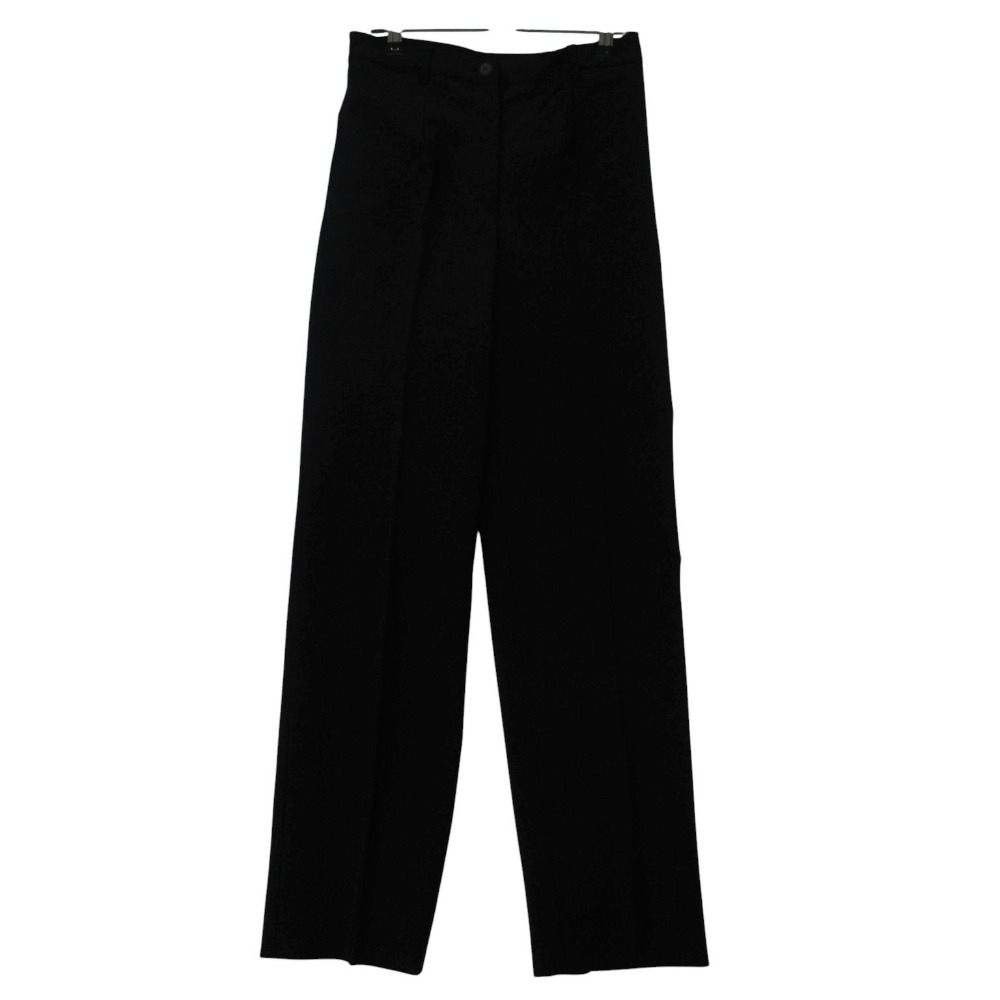 PRADA プラダ パンツ PANTALONI TECNO STRETCH ストレッチ スラックス トラウザー ストレート スリム ネイビー 38【M】 レディース 【中古】
