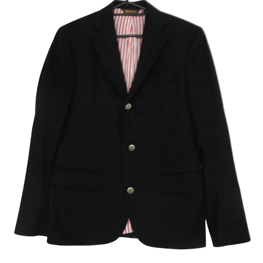 13AW COMME des GARCONS HOMME コムデギャルソンオム テーラードジャケット Southwick ウール ストライプ裏地 アウター ブラック S メンズ 【中古】 15,257円