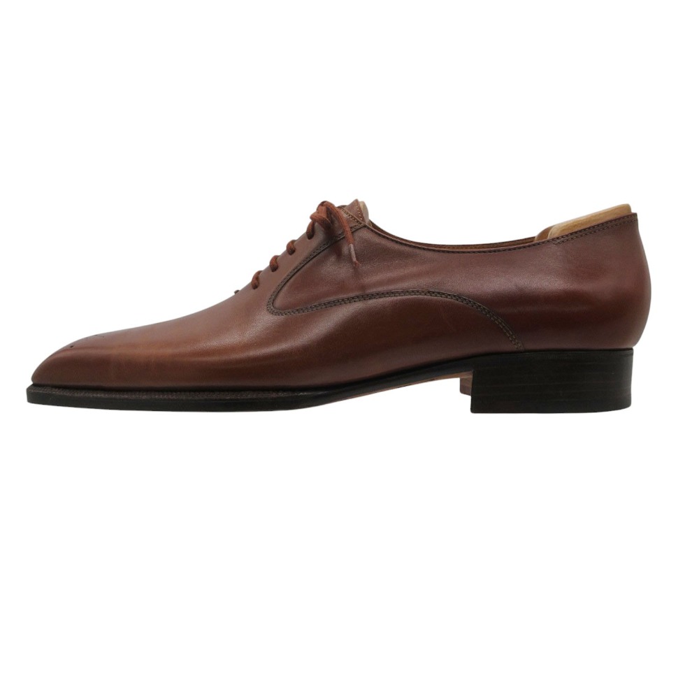 John Lobb ジョンロブ 御召しものシューズ VINT 99 1999イヤーモデル スクエアトゥ  赤銅色 27珊 メンズ 【中古】