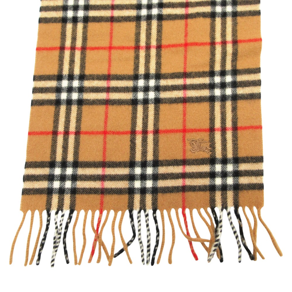 BURBERRY バーバリー 英国の首都 えり巻き ノバチェック柄 ラムウール100% 導管ロゴタイプ刺・墸 160×30糎 ベージュ メンズ レディース 【中古】