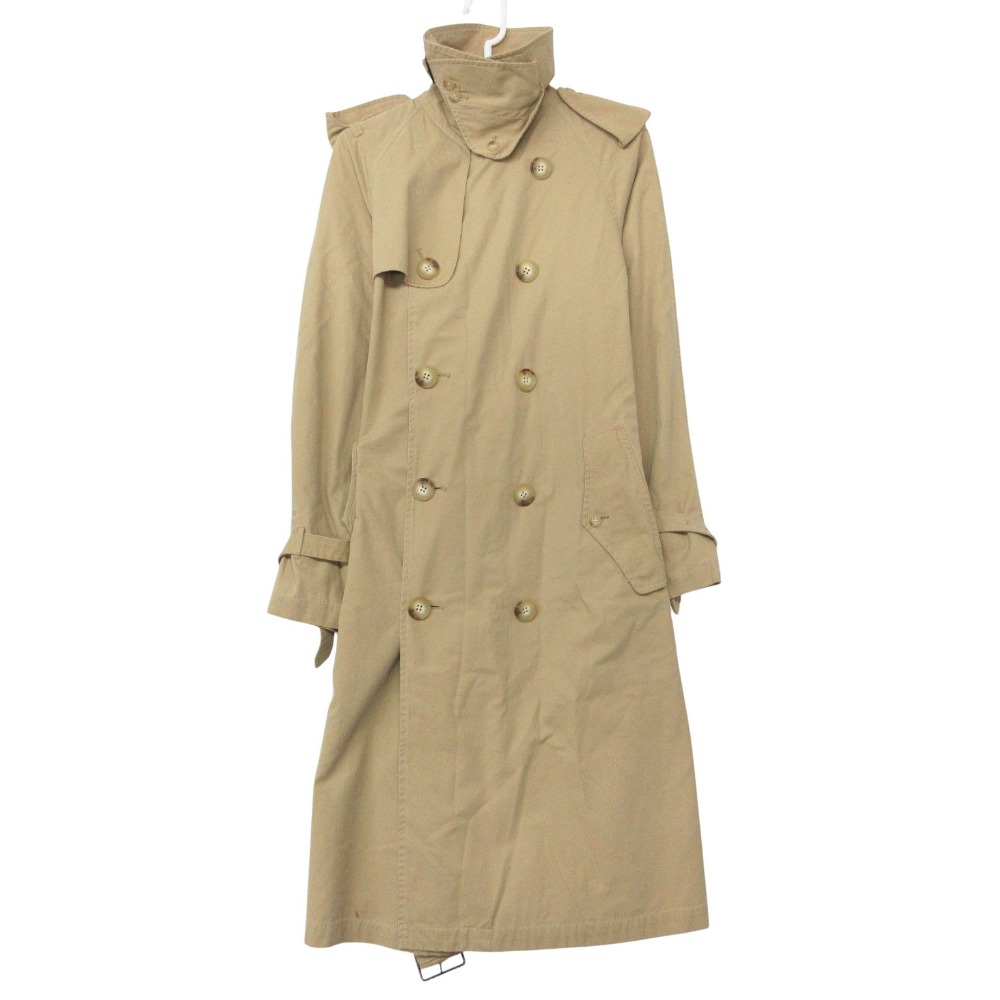RRL ダブルアールエル ラルフローレン トレンチコート コットン ロング アウター ベージュ 2【M】 メンズ レディース 【中古】|コムレイドバージ店