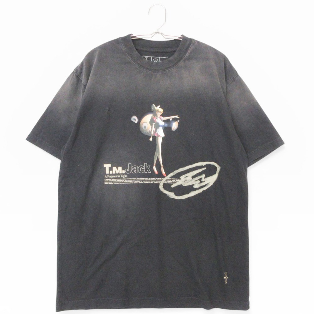 FRAGMENT DESIGN フラグメントデザイン CJ X FRAGMENT X TAKASHI MURAKAMI カクタスジャック 村上隆 半袖Ｔシャツ TOKYO JACK TEE ブラック L メンズ 【中古】