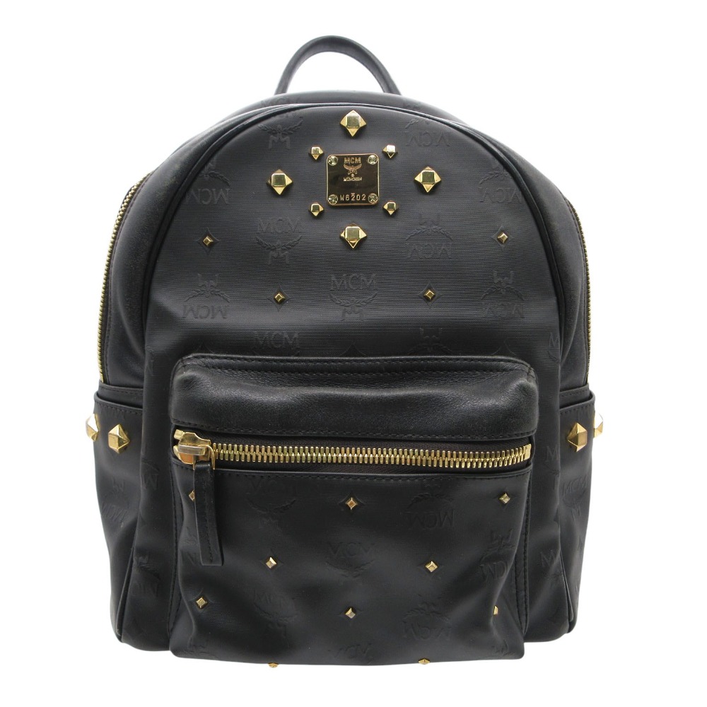 MCM エム・シー・エム リュック・デイパック ヴィセトス 総柄 スタッズ バッグ ブラック レディース 【中古】 35,900円