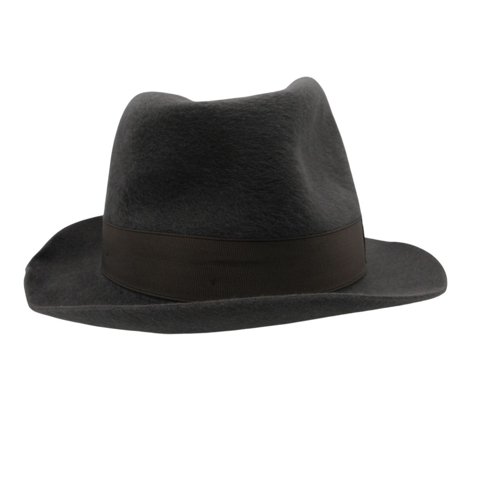 Borsalino ボルサリーノ ハット グアナコ フェルトハット 帽子 チャコールグレー UK7 USA 7 1/8 (57.5cm) メンズ 【中古】|コムレイドバージ店