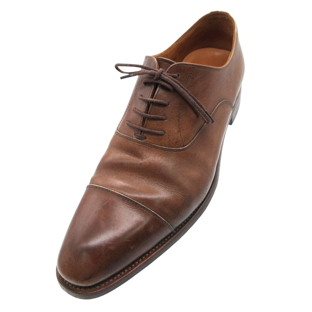 SCOTCH GRAIN スコッチグレイン ドレスシューズ ビジネスシューズ 革靴 HA-9046 ブラウン 24.5cm メンズ 【中古】