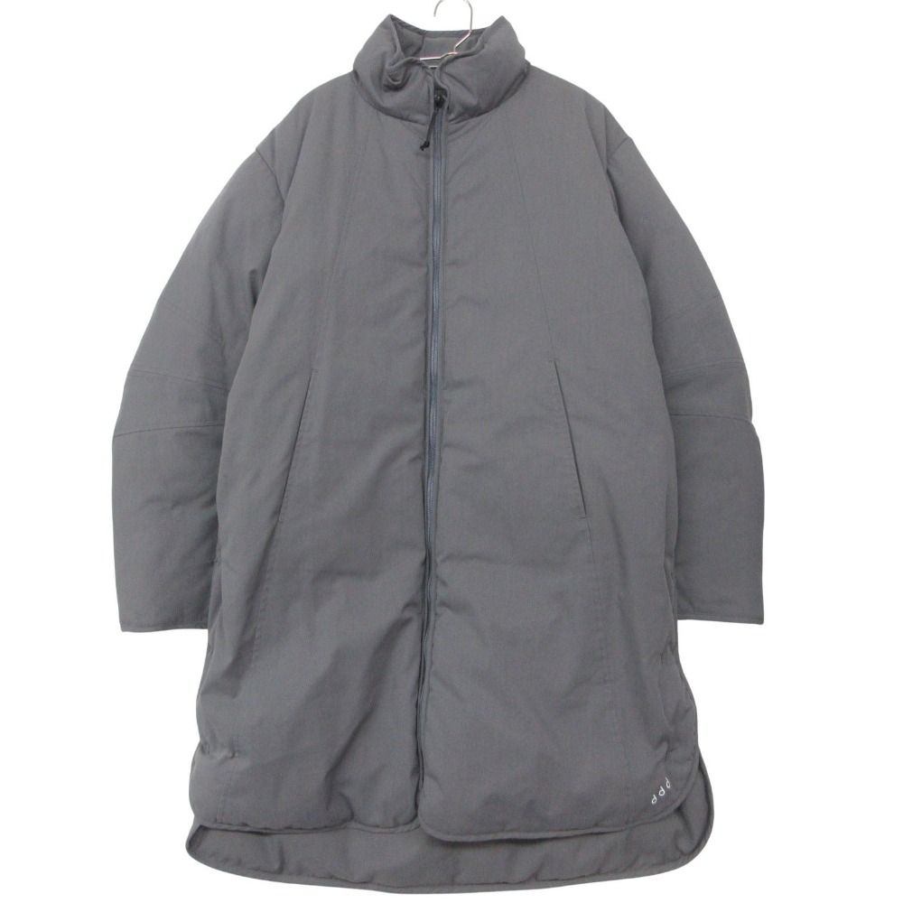 DESCENTE デサント 厚地の外套 ロゴタイプ ジップアップ 落ちこむ 上衣 前掛け 薄墨色 L メンズ 【中古】