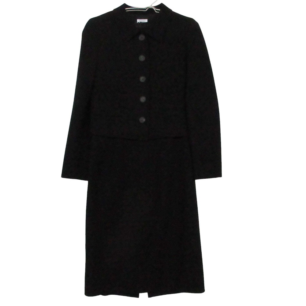 FOXEY BOUTIQUE フォクシー ブチック セットアップ 半袖 衣装 背広 ステンカラー 上衣 黒いこと フォーマル  黒いこと 38 レディース 【中古】